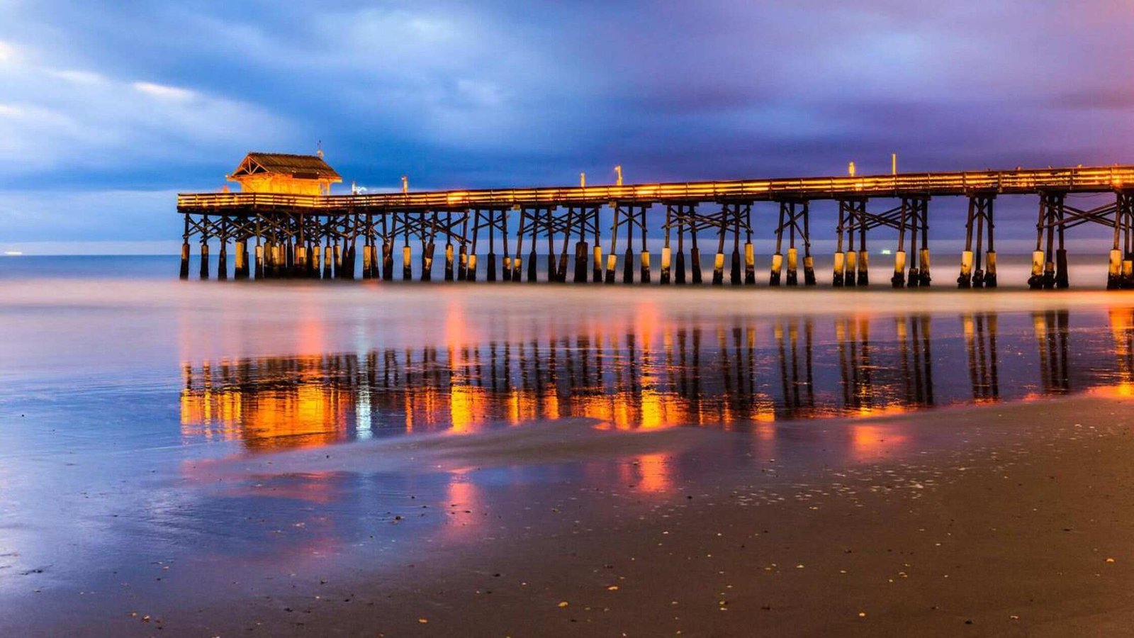 Cocoa Beach Florida at Night